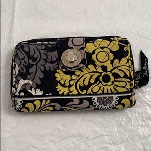 Vera Bradley Baroque multicolor turn lock large zip wallet
